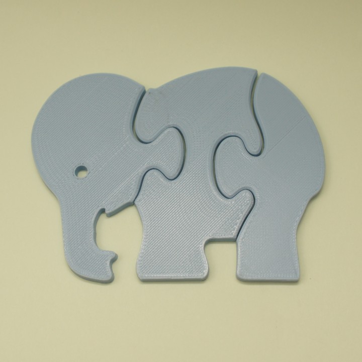 Todler Puzzle Toy - Elephant image