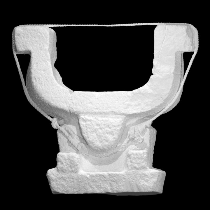 Manteño stone seat image