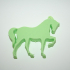 Keychain : Horse print image