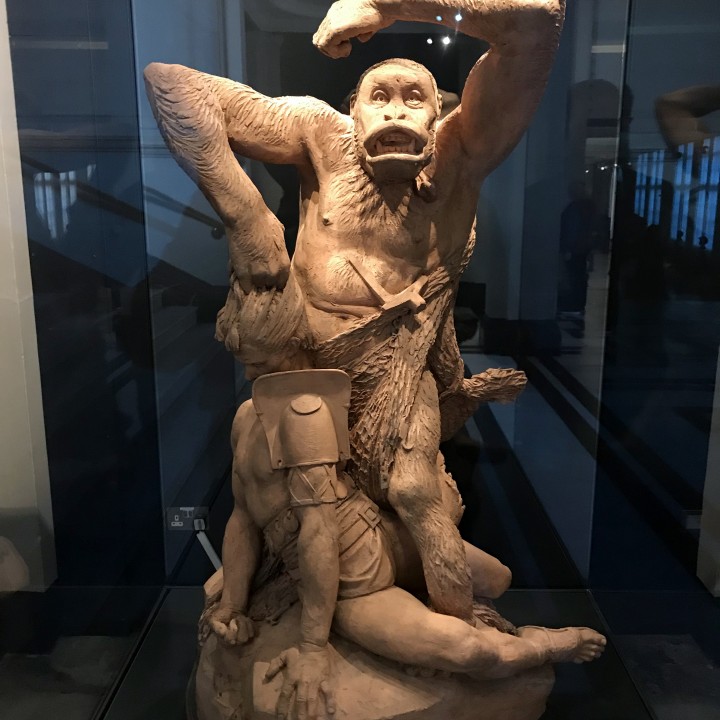 Gorilla defeating a Gladiator ("Retiaire et Gorille") image