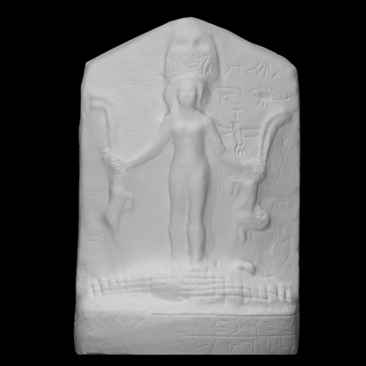 Relief with a goddess image