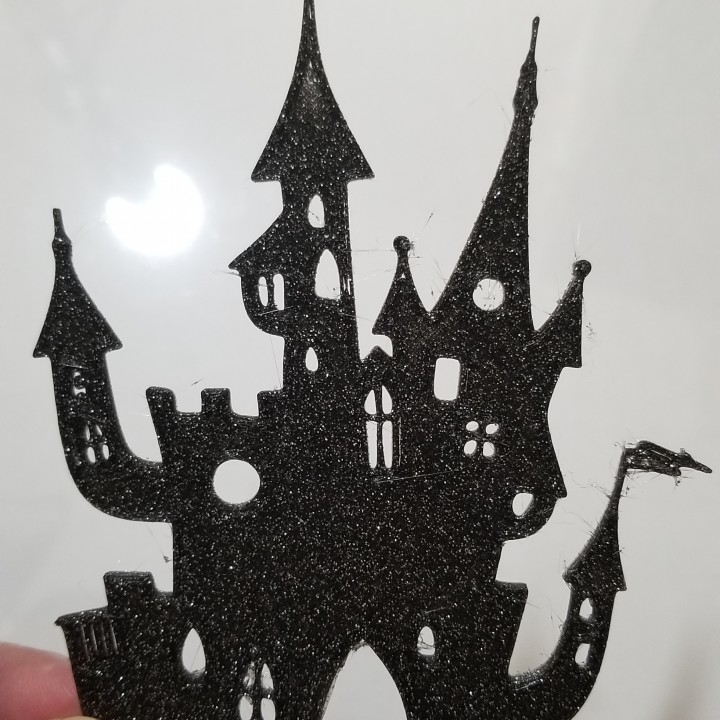 Halloween Castle Silhouette image