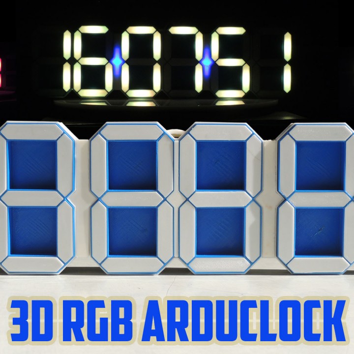 3D RGB ARDUCLOCK image