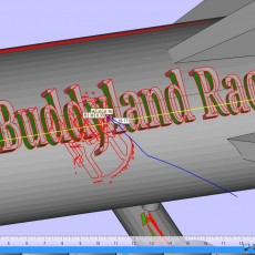 Picture of print of Buddyland race, Jack's rocket.