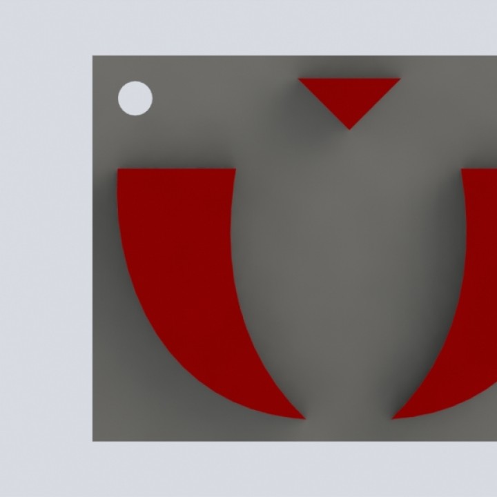 The Inuzuka clan symbol for Keychain or Pendant image