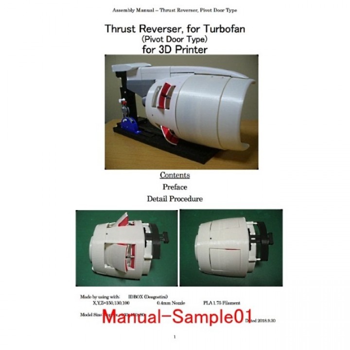 Thrust Reverser for Turbofan, Pivot Door Type image