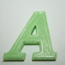 Picture of print of All Letters A-Z Bookman Old Style