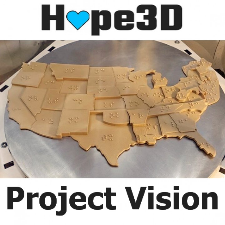 Project Vision: USA Braille Map image