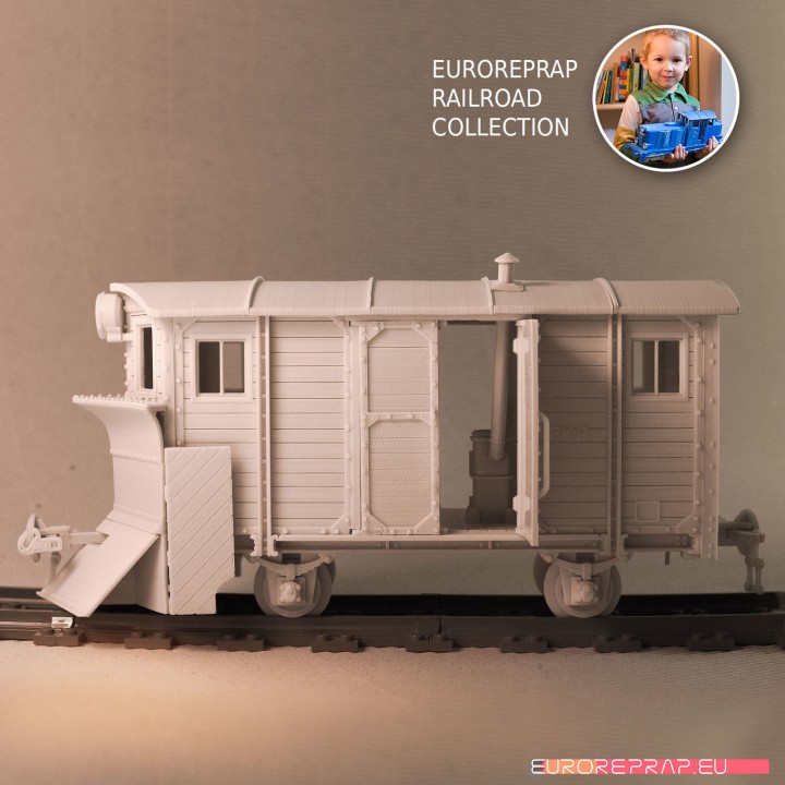 Snow Plow-01 carriage for Euroreprap Railroad System image