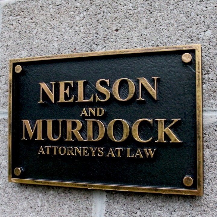 Daredevil Nelson and Murdock Attorneys at Law Sign image