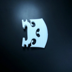 Picture of print of 3D printable violin bridge