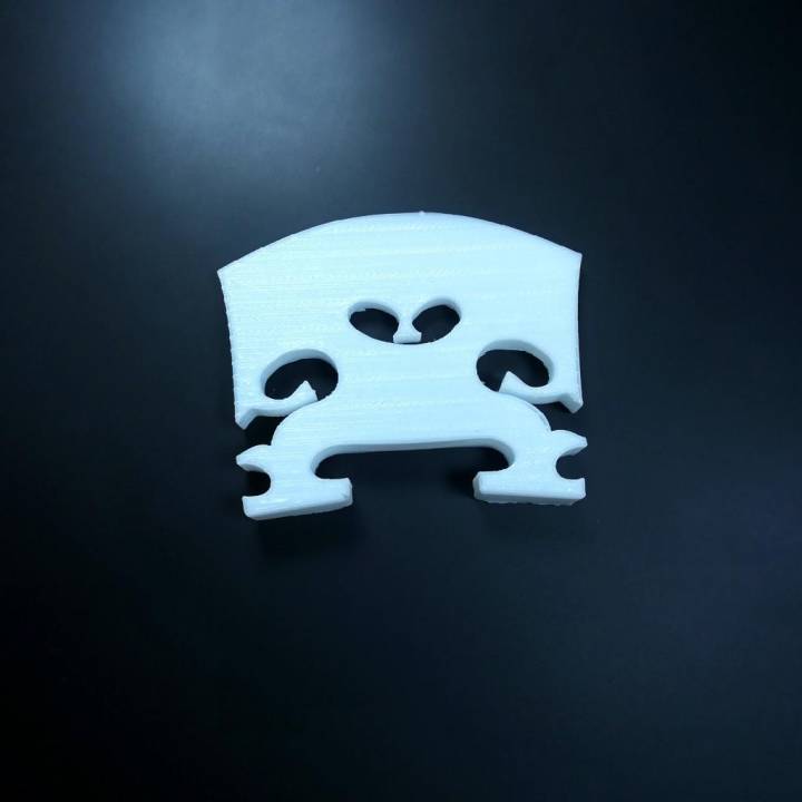 3D printable violin bridge image