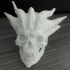 Horned Skull Ornament print image