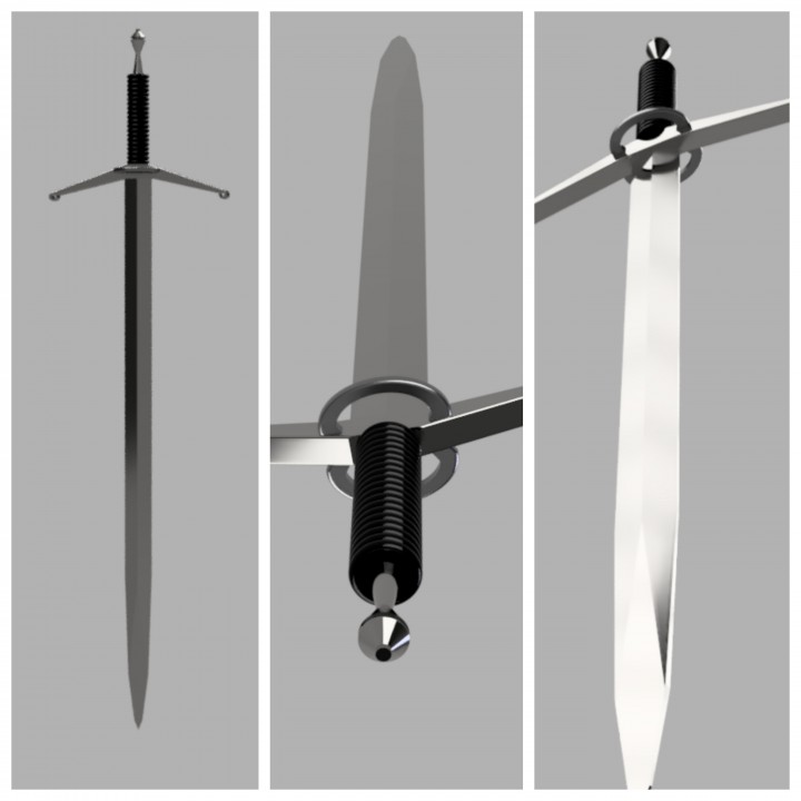 3D Printable Monty Python: Black Knight Sword by Super Cool Robots