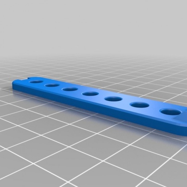 3D Printable End mill organizer by Mateo Gargicevich