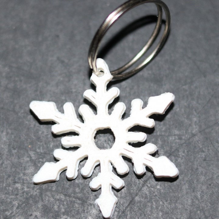 Snowflake keychain image