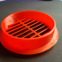 Vent cover, Louver round 100mm print image