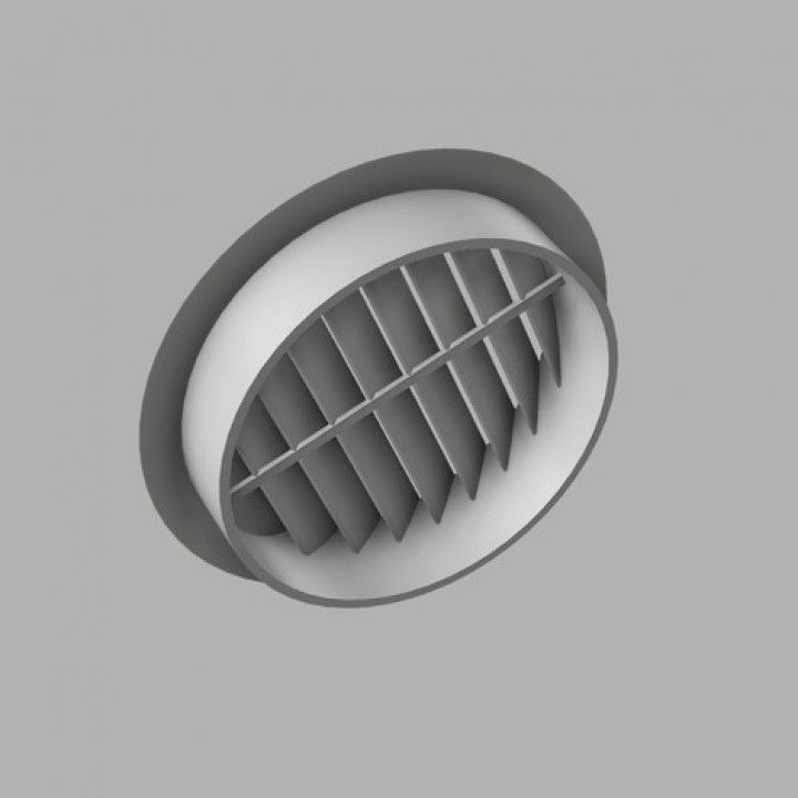 Vent cover, Louver round 100mm image