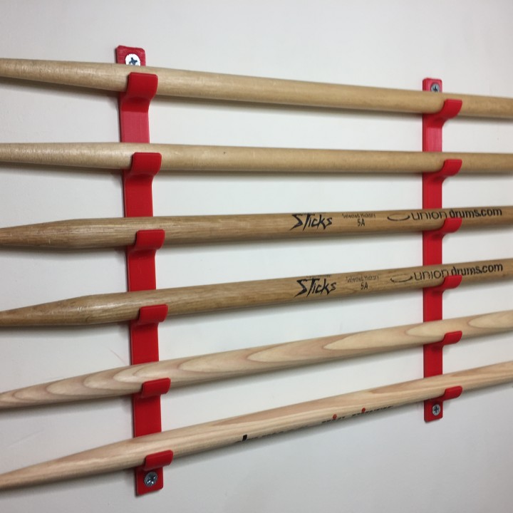 Tempat/Tampilan Stik Drum 3D yang Dapat DicetakTempat/Tampilan Stik Drum 3D yang Dapat Dicetak  