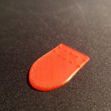 Picture of print of textured guitar pick