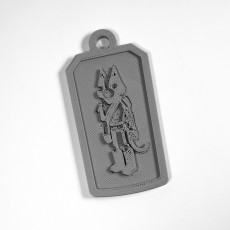 Picture of print of Final Space AvoCATO keychain