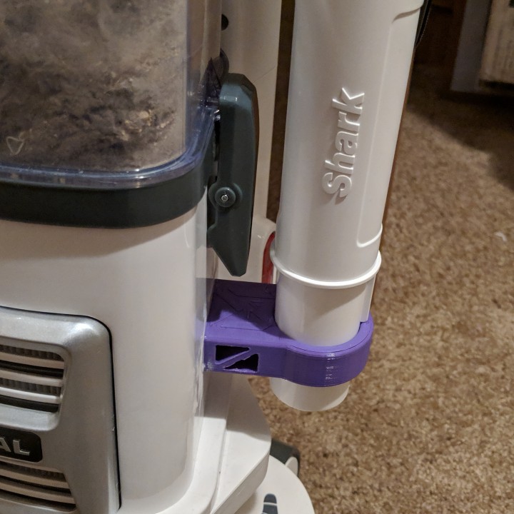 3D Printable Shark Vacuum Accessory Holder by Matt McQueen