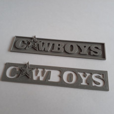 Picture of print of Cowboys Banner Logo