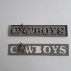 Picture of print of Cowboys Banner Logo
