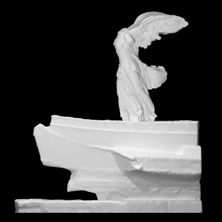 Nike of Samothrace with the prow pedestal image