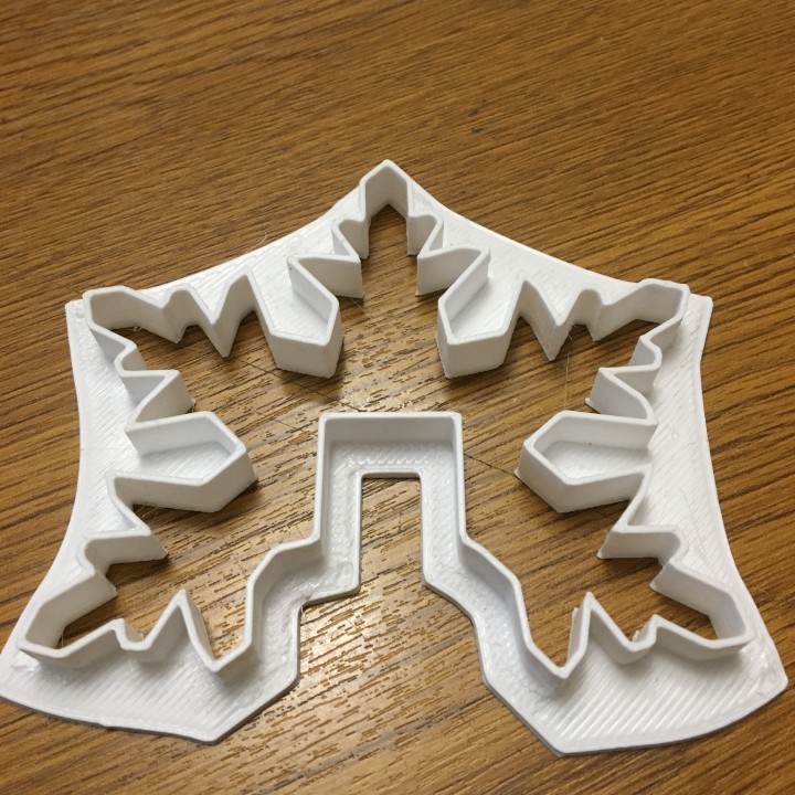 Duble snow cookies cutter image