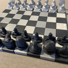 Picture of print of Starwars Chess Battle