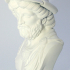 Monumental bust of a warrior print image
