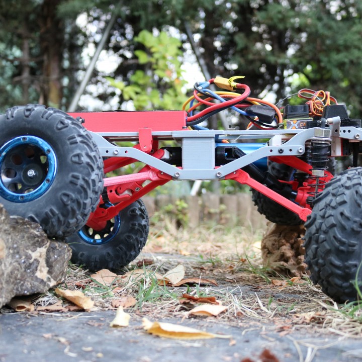 MyRCCar 1/10 MTC Chassis Rigid Axles Version. Customizable chassis for Monster, Crawler or Scale RC Car image