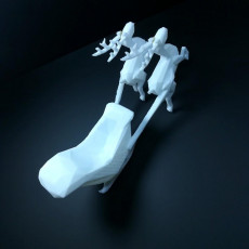 Picture of print of SANTA'S SLEIGH lowpoly - by Objoy Creation