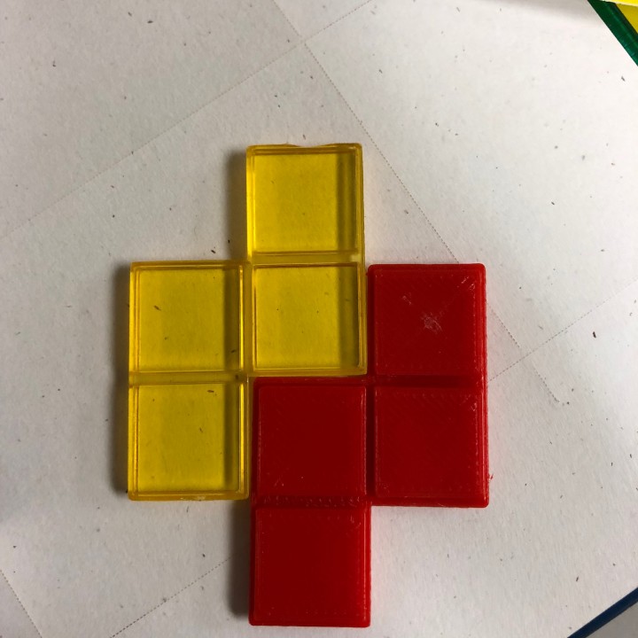 Blokus replacement piece (Yellow piece is the original) image