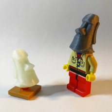 Picture of print of Moai (Easter Island) LEGO head