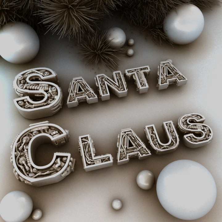 Santa Claus, steampunk Letter. image