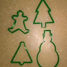 Picture of print of Christmas cookie cutters