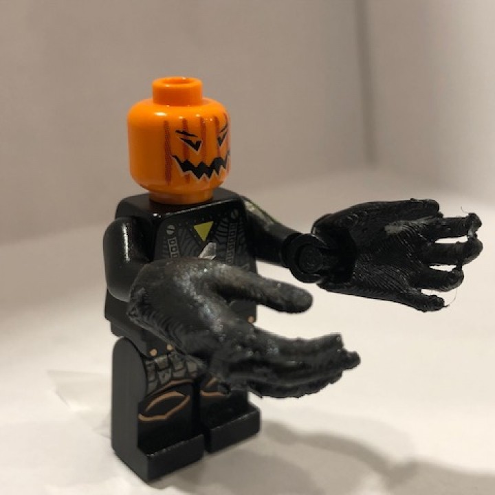 Realistic LEGO hands image