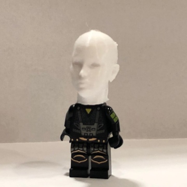 Realistic LEGO head image