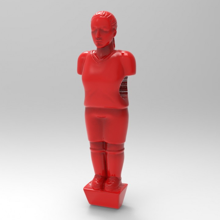 Female table soccer figurine image