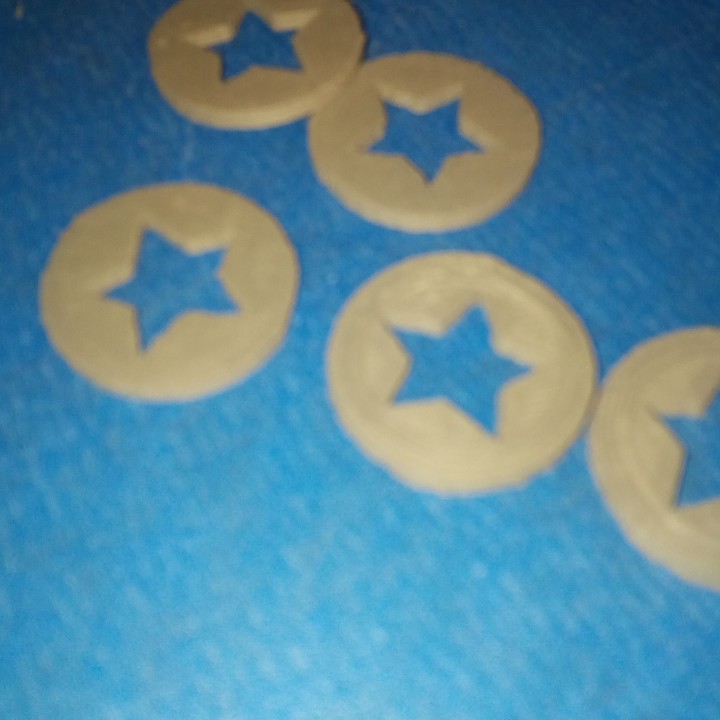 caddie coin "star" 1€ sized image