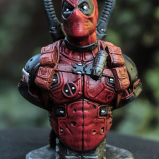 3D Print of Deadpool Bust (Remastered Supportless Edition