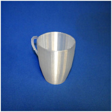 Picture of print of flower pot in the shape of a cup