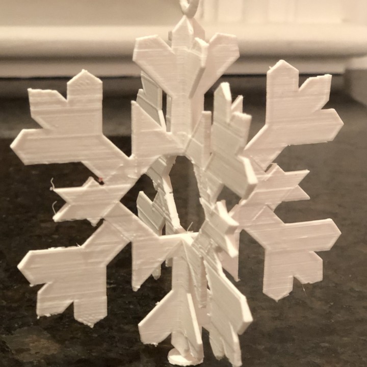 3D Snowflake Ornament image