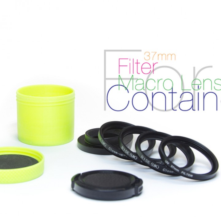 Container for lens and filters image