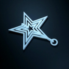 Picture of print of spinning star ornament