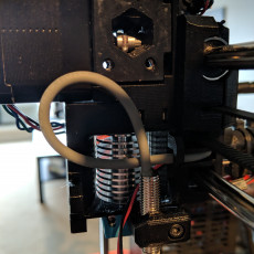 Picture of print of Prusa i3 Mk2.5-Mk3 Extruder, Body and Cover R3 rework to align filament path - Eliminates squeaking - Improves flexible filament reliability