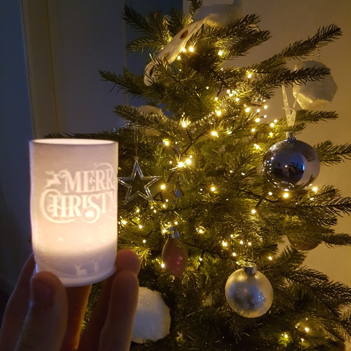 Merry Christmas tealight holder image