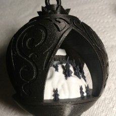 Picture of print of XMAS Scene Ornament - NO SUPPORTS!